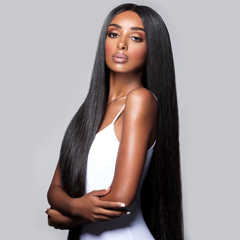 Glueless Full Lace Wigs With Baby Hair Peruvian Straight Virgin