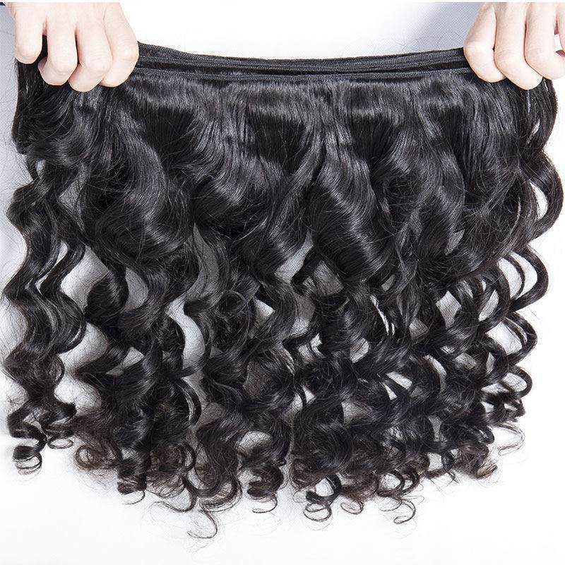 13x4 Pre Plucked Lace Frontal Closure with 3 Bundles Virgin Human Hair Body  Wave