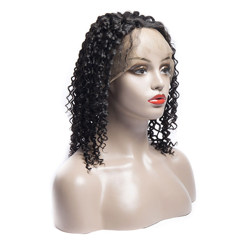 Short Peruvian Curly Bob Wigs Real Remy Human Hair Lace Front Wigs