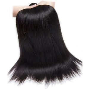 Volys Virgo Malaysian Virgin Remy Straight Human Hair 4 Bundles With Lace Frontal Closure-hair material